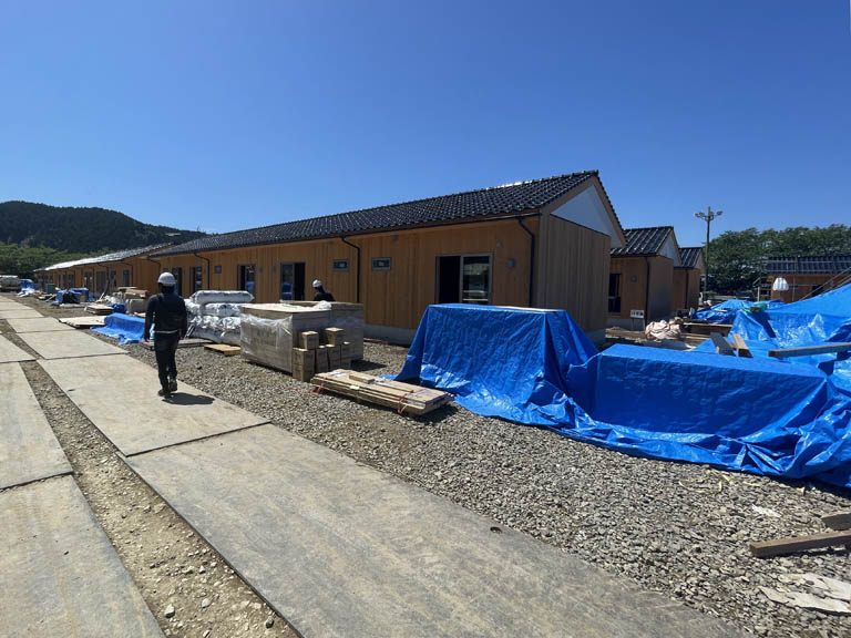 令和6年能登半島地震における木造応急仮設住宅建設の視察