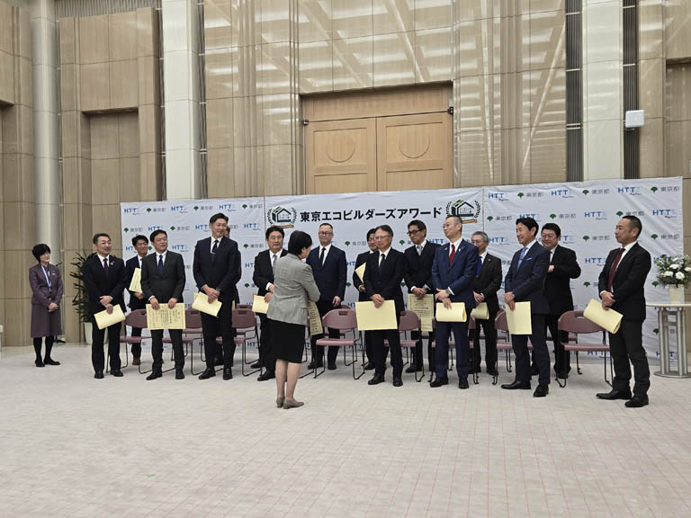 令和7年度「東京エコビルダーズアワード」で「リーディングカンパニー賞」など5部門で受賞